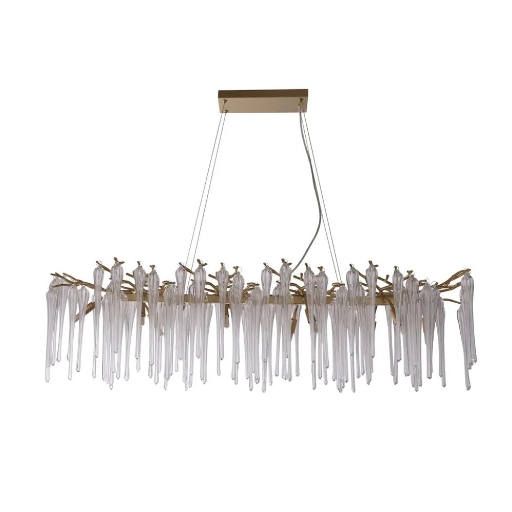 Outlet Searchlight Heritage 117cm kristall Guld