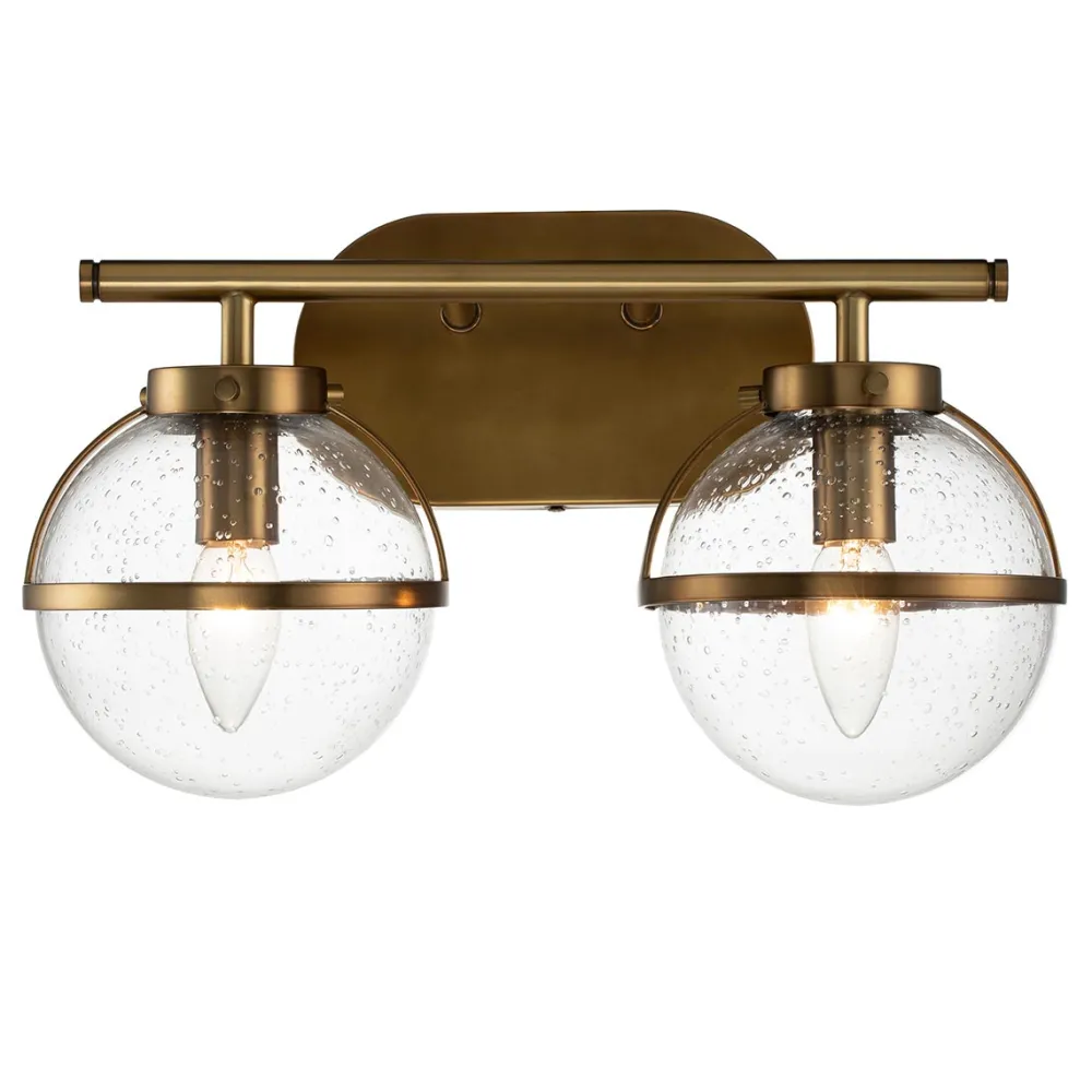 Online Elstead Lighting Hollis 40cm badrumslampa Antik mässing