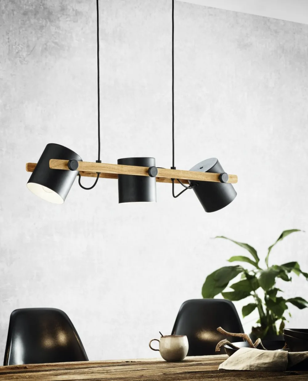 Eglo Hornwood 78cm taklampa Svart