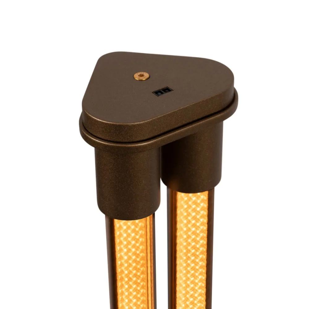 New Lucide Janderin golvlampa Brun