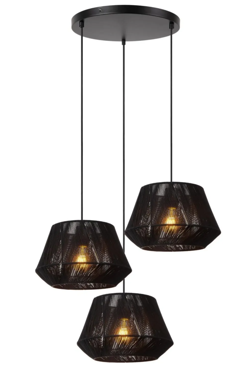 Discount Lucide Jessica Ø35 taklampa Svart