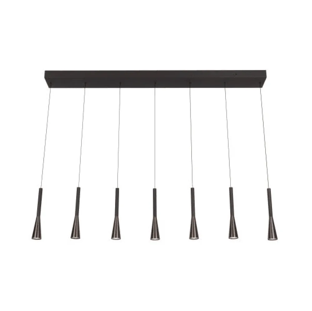 Discount Lucide Joakim 130cm taklampa Brun