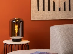 Hot Lucide Joanet 35cm bordslampa Rökfärgad