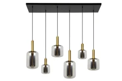 Lucide Joanet 132cm taklampa Rökfärgad