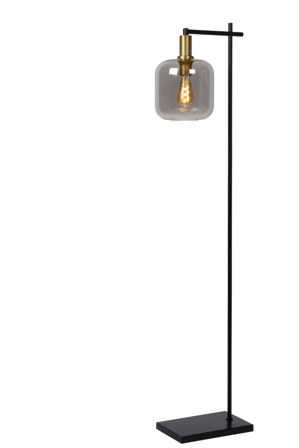Discount Lucide Joanet golvlampa Rökfärgad
