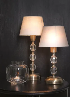 Online Aneta Lighting Johanna 30cm bordslampa Antikmässing