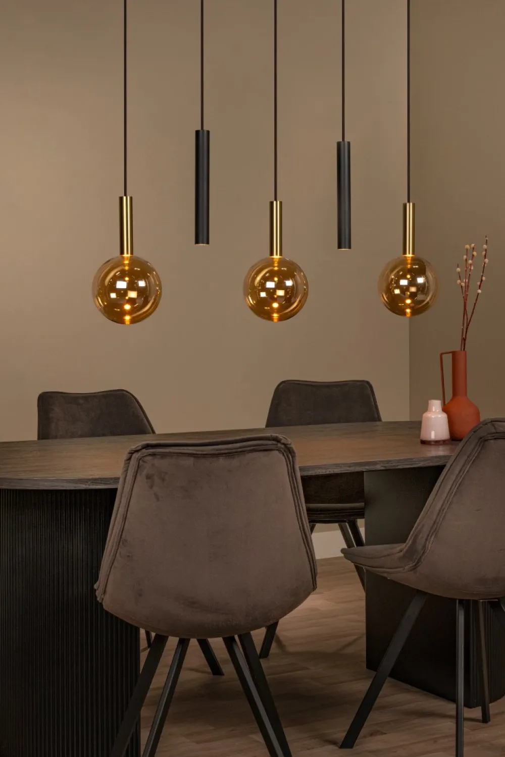Clearance Lucide Josiane 105cm taklampa Svart