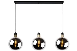 Discount Lucide Julius 105cm taklampa Rökfärgad