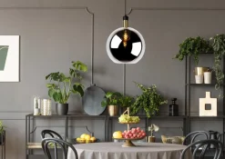 Discount Lucide Julius Ø40 taklampa Rökfärgad