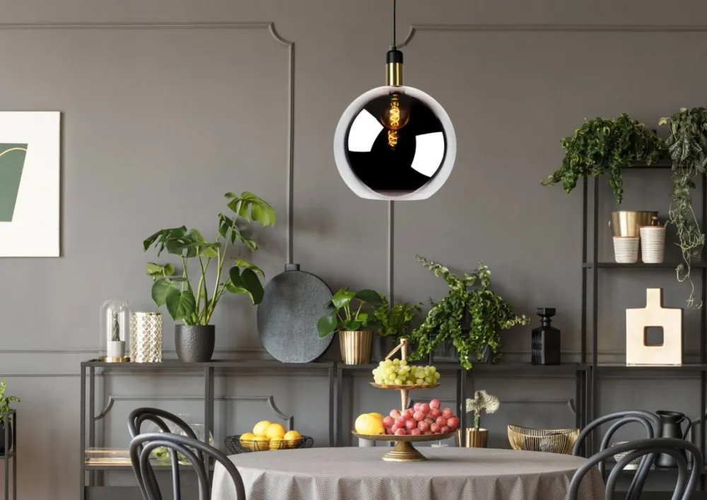 Discount Lucide Julius Ø40 taklampa Rökfärgad