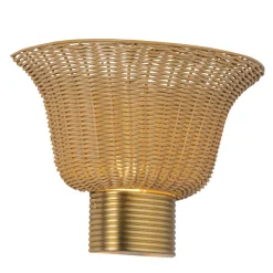 Best Elstead Lighting Kai 25cm vägglampa Natur