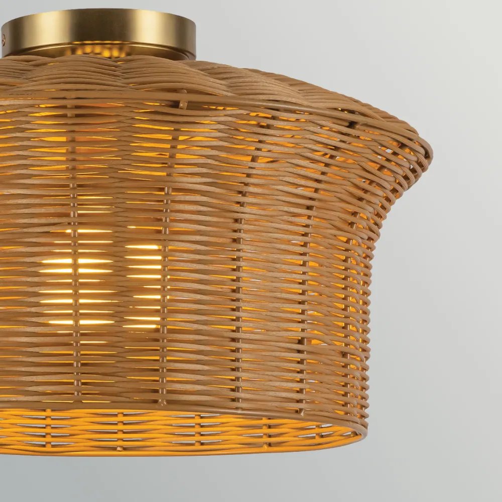 Clearance Elstead Lighting Kai Ø40 plafond Natur
