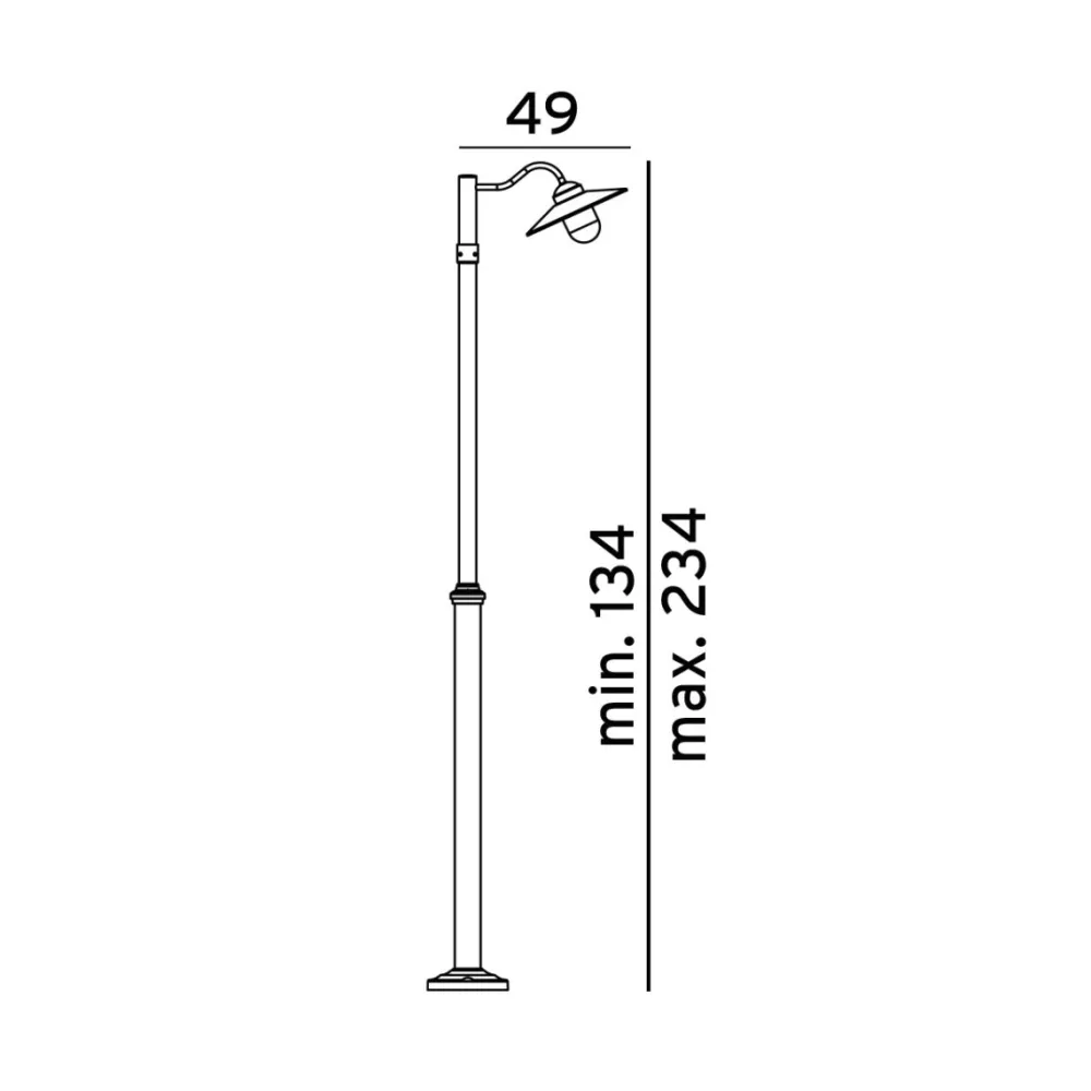 Hot Norlys Karlstad 235cm stolpe