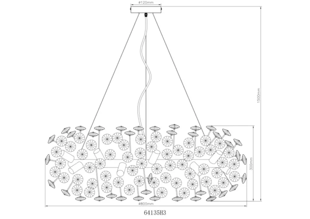Clearance Globo Lighting Katrina Ø80 kristall