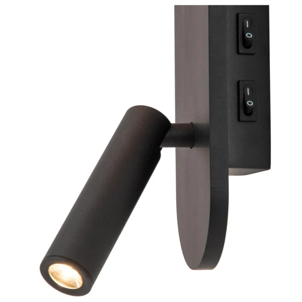Outlet Lucide Kelly läslampa Svart