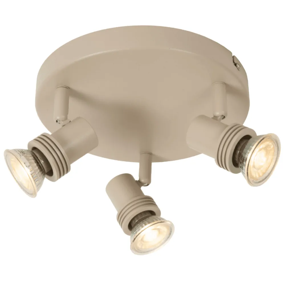 Discount Lucide Kianti 3 spotlight Taupe