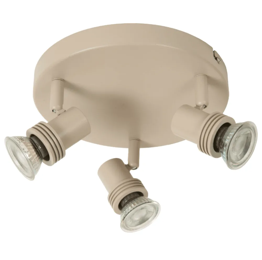 Discount Lucide Kianti 3 spotlight Taupe