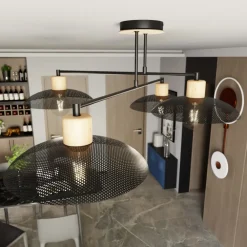 Emibig Lighting Kobe 100cm plafond Svart
