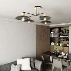 Emibig Lighting Kobe 100cm plafond Svart