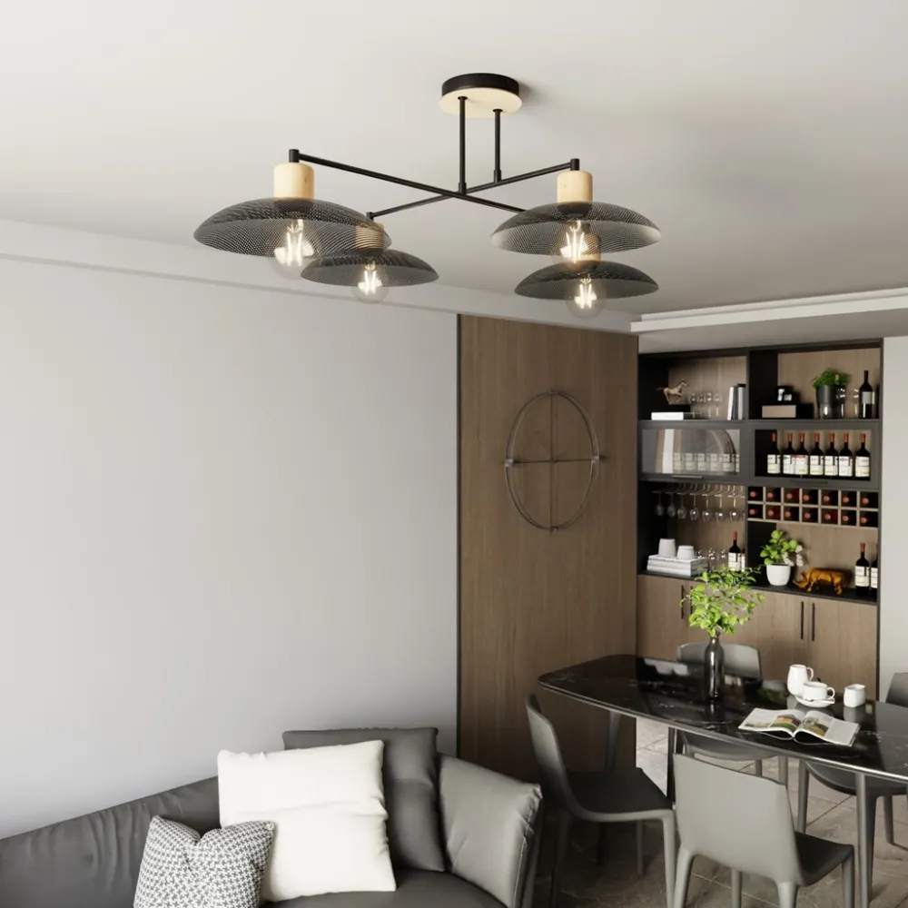 Emibig Lighting Kobe 100cm plafond Svart