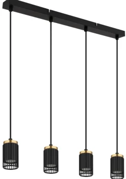 Outlet Globo Lighting Korben 60cm taklampa Svart