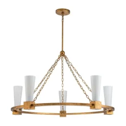 Hot Elstead Lighting Kristy Ø106 taklampa Guld