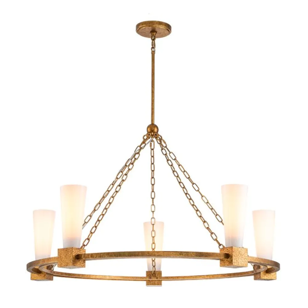 Hot Elstead Lighting Kristy Ø106 taklampa Guld