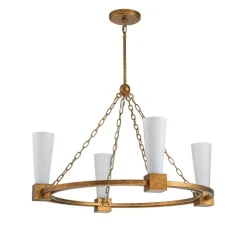 Hot Elstead Lighting Kristy Ø84 taklampa Guld