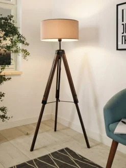 Online Eglo Lantada golvlampa Nöt