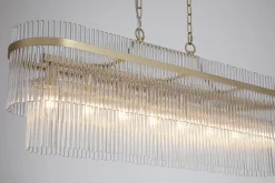 Clearance Searchlight Lara 98cm kristall Borstad guld