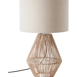 New Brilliant Laraine 52cm bordslampa Natur