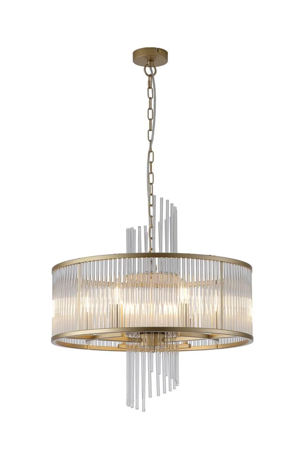 New Searchlight Lara Ø55 kristall Borstad guld