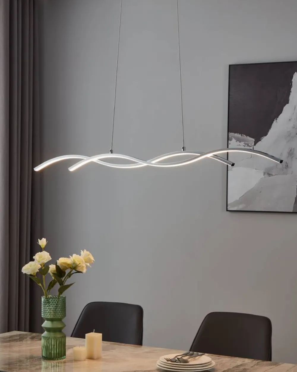 Hot Eglo Lasana 120cm taklampa Krom