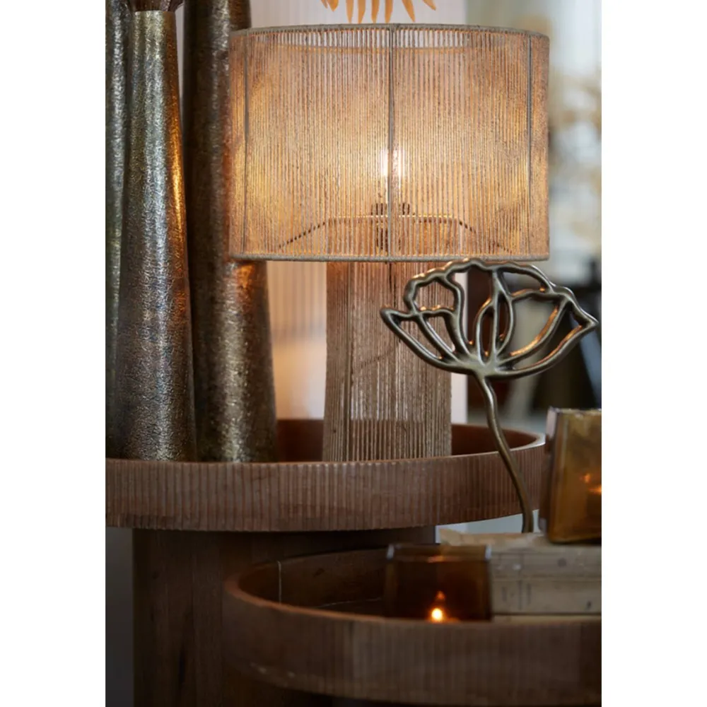 Light & Living Lavatera 50cm bordslampa Natur