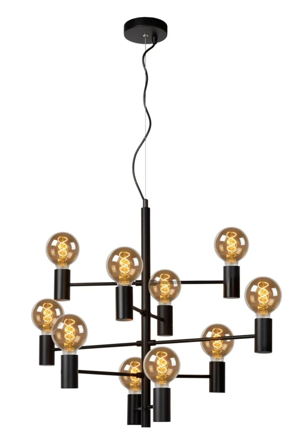Outlet Lucide Leanne Ø65 taklampa Svart