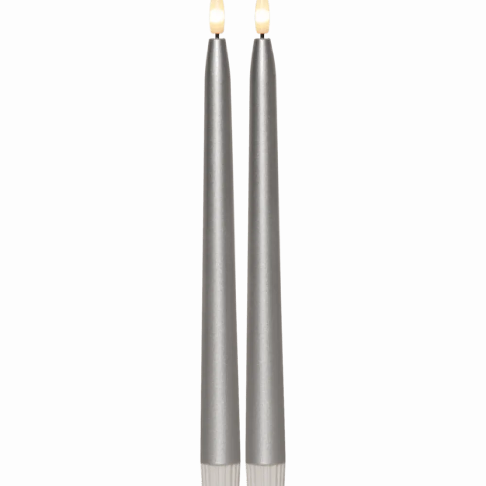 New Star Trading LED Antikljus Flamme Metal 28cm