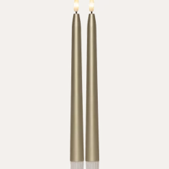 Best Star Trading LED Antikljus Flamme Metal 28cm