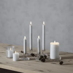 Clearance Star Trading LED Blockljus Flamme Vit