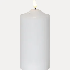 Best Star Trading LED Blockljus Flamme Vit