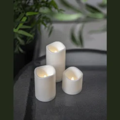 Outlet Star Trading LED Blockljus Paul Vit