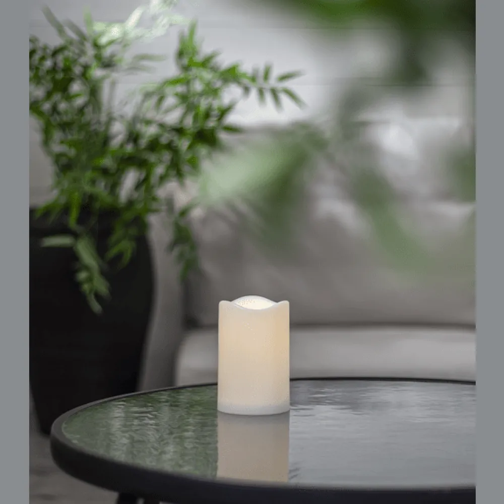 Outlet Star Trading LED Blockljus Paul Vit