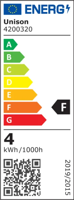 Online Unison LED E27 klot 4W 2700K Transparent