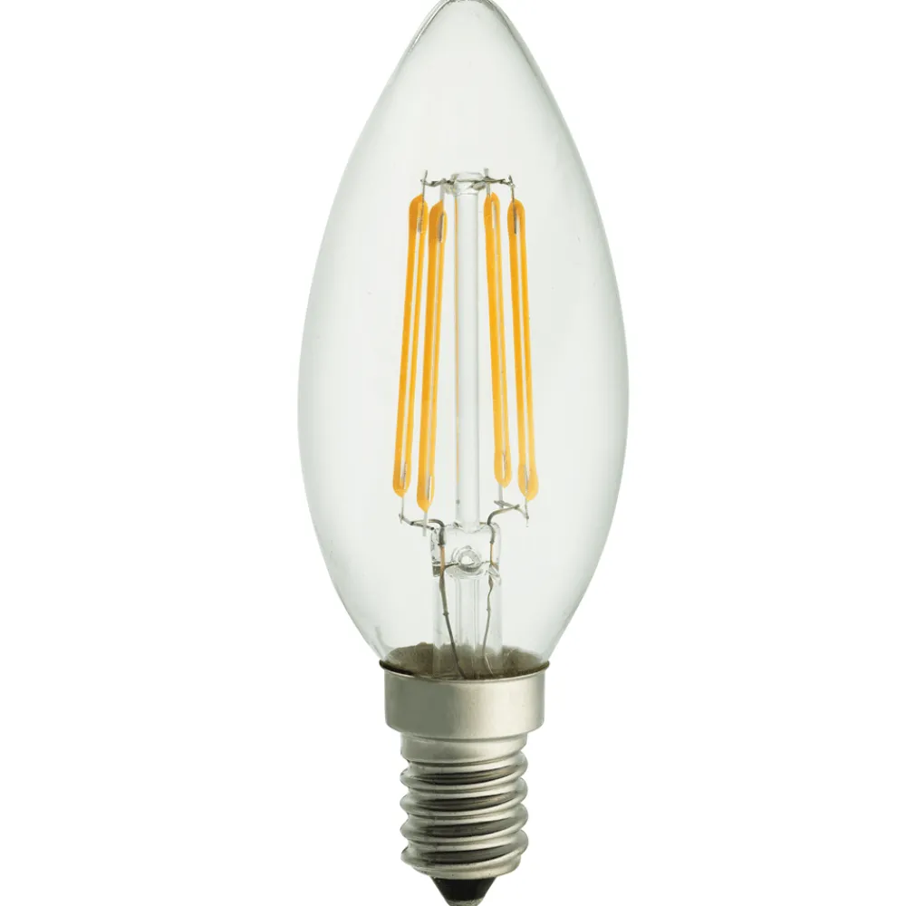 Online Unison LED E14 kronljus 4W 2700K dimbar Transparent