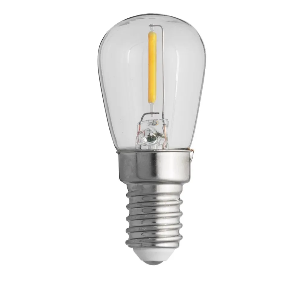 Discount Unison LED E14 päron 0,8W 2700K Transparent