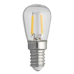 Unison LED E14 päron 0,8W 2200K dimbar Transparent