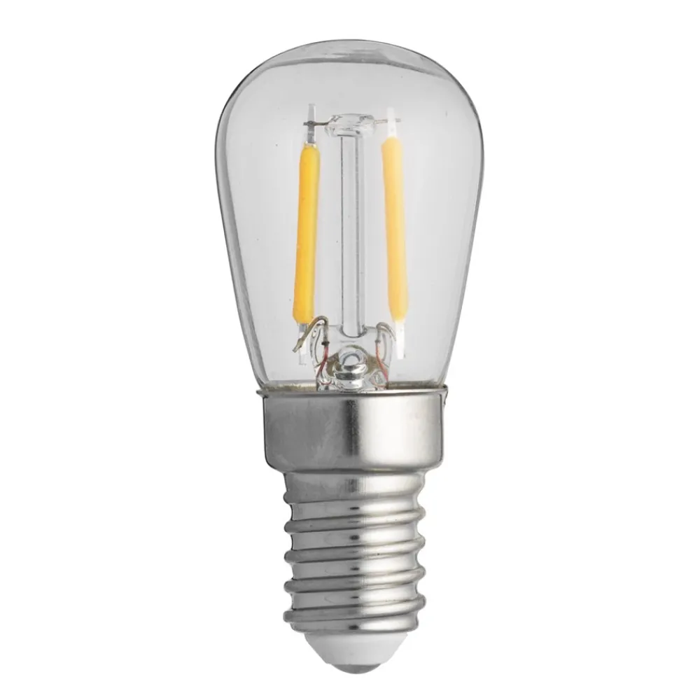 Unison LED E14 päron 0,8W 2200K dimbar Transparent