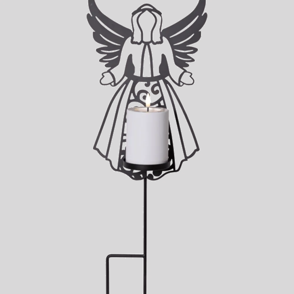 Best Star Trading LED Gravljus Flamme Deco Svart