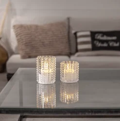 Outlet Star Trading LED Ljus Flamme Dotty Transparent