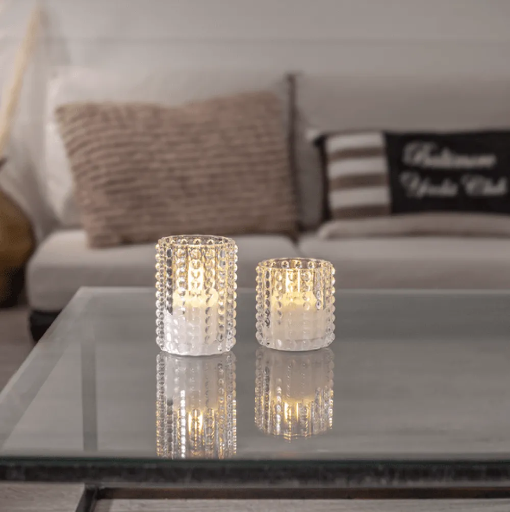 Outlet Star Trading LED Ljus Flamme Dotty Transparent