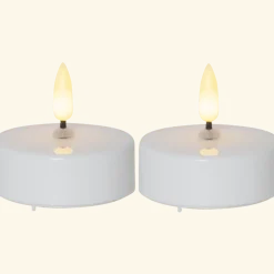 Clearance Star Trading LED Värmeljus Flamme Vit